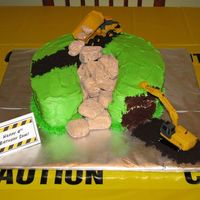 Construction Cake Thanks to SweetResults for inspiration for this cake! It was a chocolate cake with buttercream icing. The chocolate "boulders"...