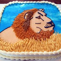 Lion In The Savanah This is a cake I did for my niece. She described to me exactly what she wanted, so I did my best. I found a picture on the internet and did...