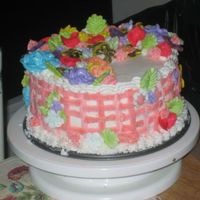 My Wilton 2 Cake I didn't get to take the class for wilton 2, but I got the book and taught my self how to do it. Alot of colors right!