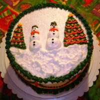 Snowman Cake 