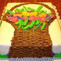 Spring Has Arrived I got the idea from another CC'rs photo. Butter Pecan cake with butter cream icing. All flowers are butter cream.