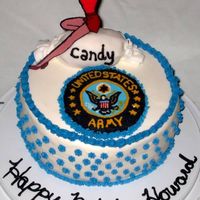 Howard 88Th B-Day Birthday cake for a retired Army vet who used to work in a candy factory.