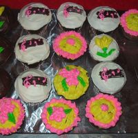 First Try At Decorating First time ever trying any of these decorations! Not awful for the first time but boy, do I need a lot of practice!! Chocolate cupcakes...