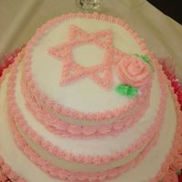 Bat Mitzvah My first tiered cake.