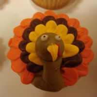 Turkey Cupcake Close up of turkey cupcake inspired by CC member