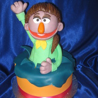 Muppet Me This was a class I took with Lauren Kitchen. What a great class, we bring in a picture..I figured I never get a cake for myself. So why not...