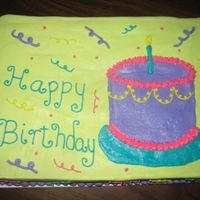 Birthday Cake Buttercream cake