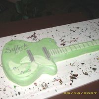 Guitar Cake Chocolate cake covered with MMF