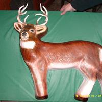 3 D Deer Chocloate cake, chocolate buttercream filling. Fondant and gumpaste