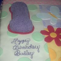 Bailey's Cake This is one view of my 2nd cousin's first birthday cake made to match her invitations. The number 1 is an individual cake for her to...