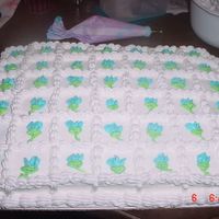 Bridal Shower I made this for a co-worker. My first attempt at pre-cut cake. I didn't successfully cut it in the middle. Any suggestions?