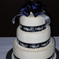 Sisters Wedding Cake My first attempt and most likely my last at a wedding cake.