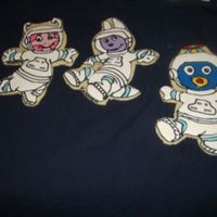 Floating In Space sugar cookies with royal icing