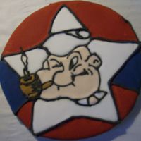 Popeye 2008 fair entry for the decorated sugar cookie category at our county fair.