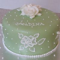 Green Cake Key Lime Cake with Cream Cheese Icing, 8"