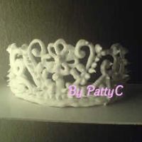 My First Tiara Made with Royal Icng - wilton recipe.