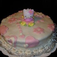 Kitty Made with sugar paste for my little princess, for her 2. Birthday.