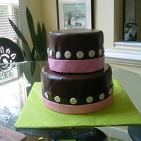 First Chocolate Mmf Cake This was my first time making and covering a cake in chocolate MMF. I found it more difficult to work with than regular MMF, but the look...