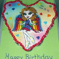 Lisa Frank Cupcake Cake BCT