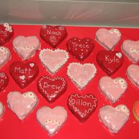 Brownies brownies done for school Valentine's Day party.