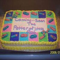 101_0438.jpg This cake is french vanilla with buttercream icing and chocolate candies on top the lady really liked it.