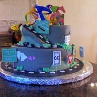 Carlos&acirc;&acute;road Of Life I made this for my hubby&Acirc;&acute;s surprise B-day party. He was very surprised. Caramel and Coconut cake with buttercream...