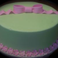 Elizabeth Bridal shower, butter cream frosting, fondant accents.