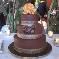 Chocolate And Gold Wedding Cake I made this cake for a friend of over 40 years-it was an honor for me to make this cake for her. Triple chocolate-chocolate cake with...