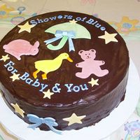 Triple Chocolate Baby Shower Cake This cake was for a baby shower at work. It was death by chocolate-chocolate cake with chocolate chips, chocolate mousse filling and...