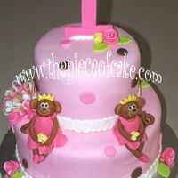 Twin Cake 2 tier cake for twin girls