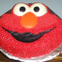Elmo3.jpg This was my first experience with an egg free cake but it held up very well, much better than I expected. The eyes, nose and mouth are made...