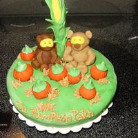 Welcome To The Pumpkin Patch Rather than making a scarey cake this year, I decided to make a cute one for my three year old granddaughter. This pumpkin patch has the...