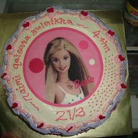 A Barbie Cake For My Daughter's 4Th Birthday 