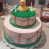 Clothes Line Made this for a friend for her baby shower duck is chocolate, first time doing two tiers