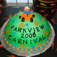 Clown I made this cake for my kids scool for the cake walk