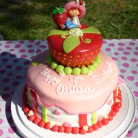 Strawberry Shortcake White Chocolate pound cake with strawberry whipped cream filling. Strawberry is strawberry cream cake with fondant. This was my first time...