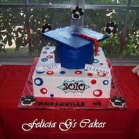 Blue And Red Graduation 