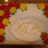 Bridal Shower Cake All buttercream