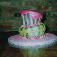 Whimsical Birthday Cake This was a last minute order. Chocolate fondant with mmf decorations. Top tier is 6, 5,4 and bottom tier is 8,7,6. First time doing a cake...