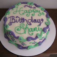 Birthday Cake This was a strawberry cake with cream cheese icing.