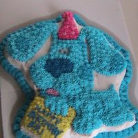 Blue's Clues Birthday Blue's Clues Birthday cake, used the Wilton shaped pan. This was for my daughter.