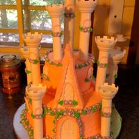 Greta's Castle Cake I haven't done a cake in about a year, then a year before that one so I was very rusty! I used the wilton Castle Kit and 10" and...