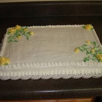 Birthday Cake Except For Writing My writing is horrible so I did the decorating and someone else will do the writing.It is a family birthday party for about 7 people in...