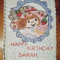 Strawberry Shortcake This is just a simple 9x13 with Strawberry Shortcake.