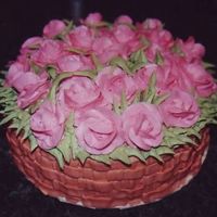 Basket Of Roses This cake was made for my oldest son's girlfriend's birthday. He couldn't decide how he wanted the cake decorated, so at the...