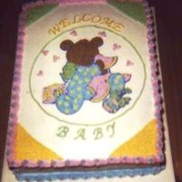 Baby Bear This was one I made for my ex's new wife. I used the plate from the shower theme and projected it, then embellished it a bit.