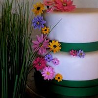 Graduation Party Cake (Better picture) This is a picture of a graduation cake made to look like the dress the graduation girl's dress. It was white with an...