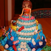 Ariel For Queen Sophia My granddaughter wanted Ariel and her sea friends for her 4th birthday. Hopefully she will love this concoction if I can transport it...