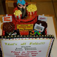 Movies I made this cake for a friend for his fther who is a movie buff. Tried to incorporate seat, aisle, candy, screen. Enjoy
