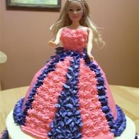 First Doll Cake Here is my attempt at a doll cake. Made this for my nieces 6th birthday who is very much into Barbie'sBottom layer is french vanilla...